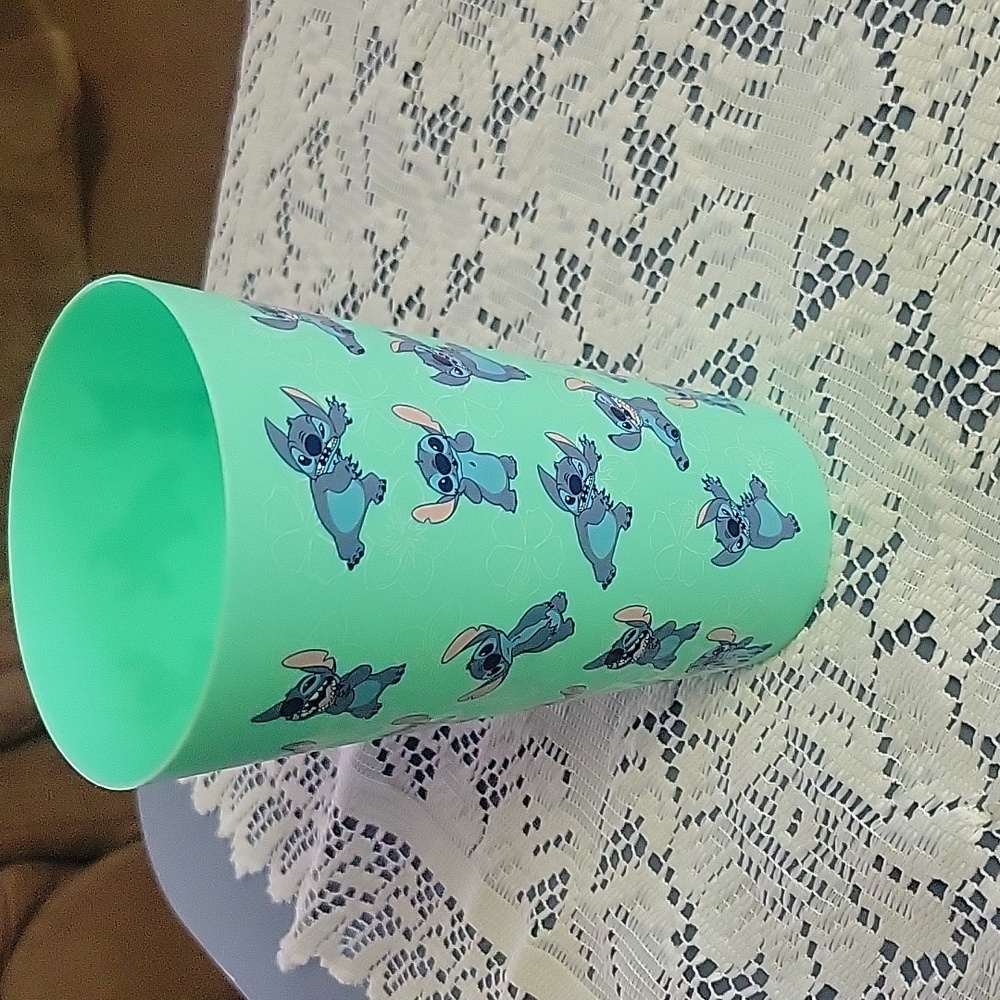 NWT Disney Stitch 32 oz cup. Green blue and pink.